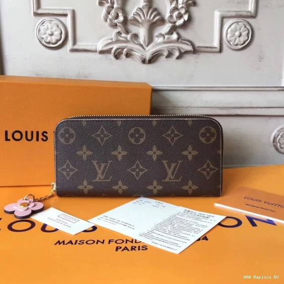 Aaa replica ru Vuitton Louis wallet CLEMENCE 0719
